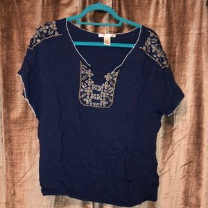 Blue Printed Shirt